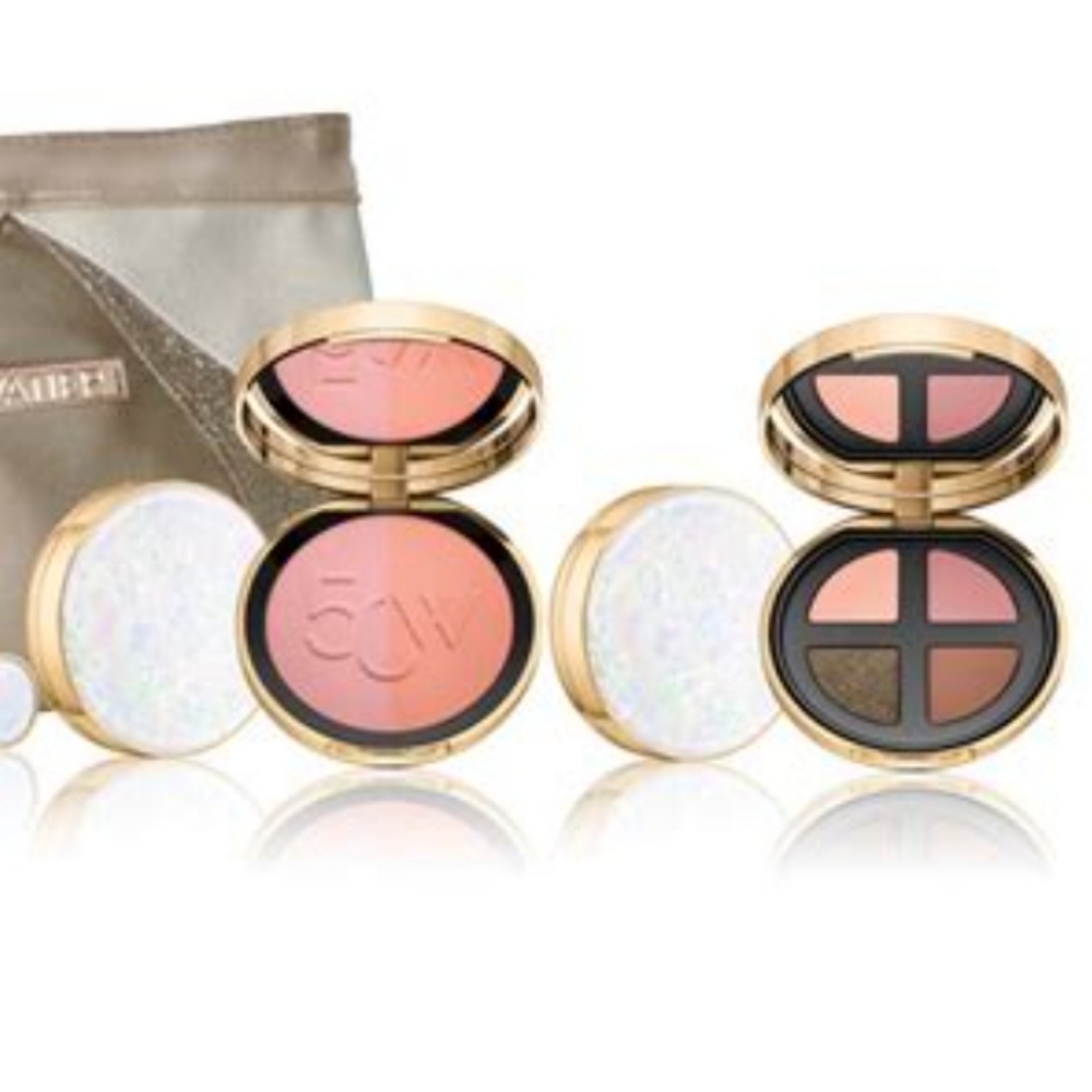 Lise watier Eyeshadow Blush Palette Compact 50 YEARS OF BEAUTY WARM CELEBRATION